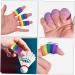 Buy FRCOLOR 20pcs Rainbow Finger Cots & Wristbands - Latex Silk Thumb Protectors for Craft & Comfort - Buy Online on GoSupps.com
