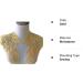 Mirror Pair Beaded Floral Lace Applique with Colorful Rhinestones, Jewelry Motif Embroidery Shoulder Patch for Party Costumes and Dance Dress in Gold - Buy Online on GoSupps.com