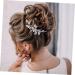 FRCOLOR Bridal Hair Accessories Bridal Headpieces for Wedding Hair Accessories for Prom Diamond Hair Accessories Silver Clips for Hair Wedding Pearls Hair Comb Floral Hair Clip Zinc Alloy - Buy Online on GoSupps.com