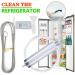 Refrigerator Drain Clean Brush Wash Brush Suction Syringe Hose Fridge Cleaner Dredge Tool Stick Drain Kit 1.5m Fridge Hole White 6pcs - Buy Online on GoSupps.com