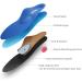Valsole Orthotic Insoles - High Arch Support for Flat Feet & Plantar Fasciitis (3.5-4 UK-230mm Blue) - Buy Online on GoSupps.com