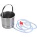 1.6L Stainless Steel Enema Bucket Kit - Rust Resistant Easy Installation Ideal for Colon Cleansing & Multiple Enema Types - Buy Internationally - Buy Online on GoSupps.com