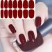 WOKOTO Red Series Solid Color Nail Wraps - 20 Sheets | Self-Adhesive Nail Stickers with Nail File | Real Nail Polish Strips for Women's Nail Art - Buy Online on GoSupps.com