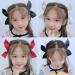 Red Black Bow Satin Ribbon Hair Clips for Women and Girls - Set of 3 Pairs - Buy Online on GoSupps.com
