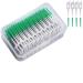 Interdental brush soft silicone adaptive interdental brush interdental space silicone dual-house dental floss stick gap bracid brush brushes dental floss stick for clean tools