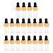 CUTICATE 20 Pieces Glass Bottle With Pipette Empty Glass Bottle Pipette Bottle - 3 ML