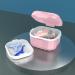 Pink Retainer Case & Denture Storage Box | Aligner Protection Case for Travel & Cleaning | Clear Braces Soaking Pot - Buy Online on GoSupps.com
