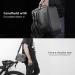 Rhinowalk Waterproof Bike Handlebar Bag - Grey | Front Bicycle Pack with Touch Screen Phone Holder and Shoulder Strap - Buy Online on GoSupps.com