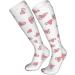 Buy Happy Crazy Uterus White Compression Socks for Men & Women - 15-20 mmHg for Running & Cycling Support - Buy Online on GoSupps.com