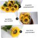 HOMSFOU 8 Pcs Simulated Sunflower Artificial Sunflowers Fake Flower Decors Home Accents Decor Bouquets for Wedding Faux Silk Flowers Sunflowers Bouquet Fake Flower Crafts Party Decor Props - Buy Online on GoSupps.com