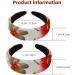 Headbands Women Hair Head Bands 2 Pieces Rose Flower Non Slip Thick Padded Hairband Hair Band Hoops Vintage Thick Hair Wrap Multi-colored 7 - Buy Online on GoSupps.com