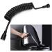 Bidet Shower Hose 2m | Flexible Copper Cap Retractable Spring Hose - Premium Accessories for Comfort & Hygiene - Buy Online on GoSupps.com