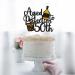 Aged To Perfection 50th Birthday Cake Topper - Wine 50th Birthday Black Glitter Cake Topper - Vintage 1972 Happy 50th Birthday Party Cake Decoration - Buy Online on GoSupps.com