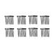 10 PCS 10 Teeth/4cm Long Hair Clip Combs Metal Wire Hair Combs Wire Twist Bridal Wedding Party Comb Barrettes Hair Pins Veil Hair Comb Bulk For Women Girls (Black) 10 Tooth