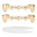 Restokki Hip Hop Braces Braces Brass Material Multipurpose Portable for Music Concerts Halloween for Party(Gold)