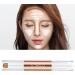 jojomis Highlighters Stick Double-Head Makeup Concealer Contouring Cream Set Face Highlighters Sticks - White+ Light coffee - Buy Online on GoSupps.com