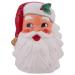 Transpac Santa Bright Red and Classic White 11.75 Inch Ceramic Christmas Cookie Jar