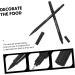 TOPBATHY 2pcs Baking Pen Food Pens Black Pens Black Food Colouring Bakery Coloring Markers Marker Cake Decorating Writers Double Head Plastic Painting Pen - Buy Online on GoSupps.com