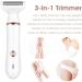 4-in-1 Electric Razor & Hair Trimmer for Women - Facial Hair Removal & Body Grooming Kit with Type-C Charging Port - Buy Online on GoSupps.com
