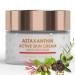 Green idea Astaxanthin cream Nourishing day cream Antioxidant cream Antiaging cream with wild rose oil shea butter panthenol for dry skin antiwrinkle cream 50 ML