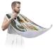 Beard Bib Apron Beard Bib Hair Catcher for Men Shaving and Trimming Non-Stick Waterproof Beard Cape Grooming Cloth Cow Butterfly Flower