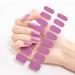Semi Cured Gel Nail Strips - Purple Semi Cured Nail Wraps - Soft Self-Adhesive Gel Nail Stickers with Nail File Stick - Waterproof French Gel Nall Wrap Stickers with UV Light (Purple) - Buy Online on GoSupps.com