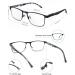 Okh Progressive Multifocal Reading Glasses | Anti-Glare Blue Light Blocking for Men | Stylish Bifocal Rectangle Design | Multi-Focus Black Turtle Shells - 1.0x - Buy Online on GoSupps.com