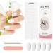 Kalolary 20PCS Nail Adhesive Wrap Nail Gel Polish Strips Full Wraps Nail Polish Stickers Cured Gel Nail Strips Self-Adhesive Gel Nail Wrap Stickers Decals(UV/LED Lamp Required) (Solid White)