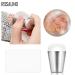 Clear Nail Stamp Heads & Scrapers Set - Soft Silicone DIY Nail Art Kit (Silver) for International Shipping - Buy Online on GoSupps.com