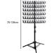 predolo Braiding Hair Rack Standing Standing Braid Rack 144 Pegs Double Sided Standing Hair Stand for Braiders Hairstylists black - Buy Online on GoSupps.com