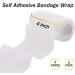 BQTQ 4 Inch Cohesive Bandage Wrap Tape - Self Adherent Stretch Bandage for Humans and Animals - Ideal for Ankle Sprains and Swelling - White (8 Rolls) - Buy Online on GoSupps.com