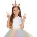 FUNCREDIBLE Unicorn Headband with Chunky Glitter - Rainbow | Halloween Cosplay Party Costume Accessory for Women, Girls, and Kids - Buy Online on GoSupps.com