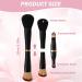 4 in 1 Makeup Brush Stackable Dual Ended Makeup Brush Mini Travel Makeup Brushes Set with Powder/Blush Brush Brush Beauty Tools - Buy Online on GoSupps.com
