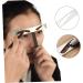 Hemoton 2 Pcs Eyebrow Ruler Stencil Eyebrow Makeup Symmetrical Tool Brow Stencils Stainless Steel - Buy Online on GoSupps.com