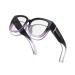 LVIOE Blue Filter Glasses Over Glasses for Glasses Wearers and Non-Glasses Wearers Reduces Eye Strain Computer Glasses Purple