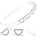 Healeved Love Rhinestone Headband Valentines Heart Headband Heart Headpieces Thin Headband Rhinestone Headband Women Jeweled Headband Rhinestone Headbands for Women Bling Headbands - Buy Online on GoSupps.com