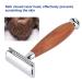 Men's Classic Double Blade Razor - Manual Wooden Handle Shaving Tool for Mustache & Travel | International Shipping - Buy Online on GoSupps.com