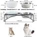 FOREYY Elevated Cat Bowls - Ceramic and Stainless Steel Dishes with Iron Stand for Cats and Small Dogs - 16 Ounces - Dishwasher Safe - Buy Online on GoSupps.com