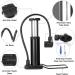Portable Foot Activated Mini Bike Pump | Universal Presta & Schrader Valve | High Pressure up to 120PSI | Compact Tire Pump for Bikes, Basketballs, Footballs & Mountain Bikes (Black) - Buy Online on GoSupps.com