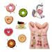 24 Sheets Donut Temporary Tattoos - Birthday Decorations & Party Favors for Kids - Buy Online on GoSupps.com