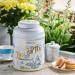 New English Teas Vintage Victorian Ivory Tea Tin with 240 English Breakfast Teabags Large Round Caddy White - Buy Online on GoSupps.com