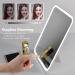 Kintion Lighted Makeup Mirror | Portable USB Rechargeable Vanity Mirror | 360 Swivel & Touch Screen Adjustable Brightness | 10x Magnification - Buy Online on GoSupps.com