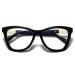 Bevi Reading Glasses Anti Eyestrain Blue Light Blocking Lightweight Large Square Frame with Metal Hinge for Women and Men 01a-blue Light Blocking - Black 2.5 x