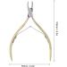 Nail Cuticle Nippers with Stainless Steel Blade Dead Skin Scissors Pliers for Pedicure Manicure Easy to Use Compact & Portable Size (Gold) - Buy Online on GoSupps.com