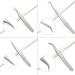 Volume Lash Extension Tweezers Set - 5PCS Stainless Steel for Easy Fans - Silver - Buy Online on GoSupps.com