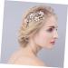 Ipetboom Crystal Headpiece Wedding Hair Comb Flower Leaf Hair Comb Flower Hair Accessories Flower Hair Comb for Women Bridal Hair Comb Tiara Bride European and American Mosaic - Buy Online on GoSupps.com