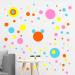 Polka Dot Wall Stickers for Kids Rooms Wall Decals Children Baby Playroom Colorful Dot Art Stickers Home Decor Wallpaper  264pcs 8 Different Size 12 Colors