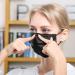 DIOLV 50 Pcs Disposable Face Mask 3 Layer Protective Masks Black - Buy Online on GoSupps.com