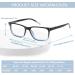 Cojwis 5-Pack Classic Reading Glasses for Men & Women - Comfortable Rectangular Optical Aid Springs Hinge 1.75x Magnification 5 Colors - Buy Online on GoSupps.com