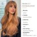 Oefei 24 Long Strawberry Blonde Heat-Resistant Synthetic Wig with Ponytail - Perfect for Daily Wear Parties and Cosplay - Buy Online on GoSupps.com